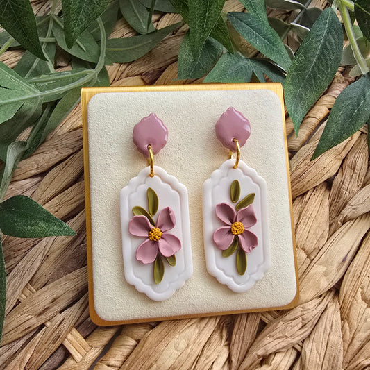 The Essentials Collection - Floral Cameo - Dusty Pink