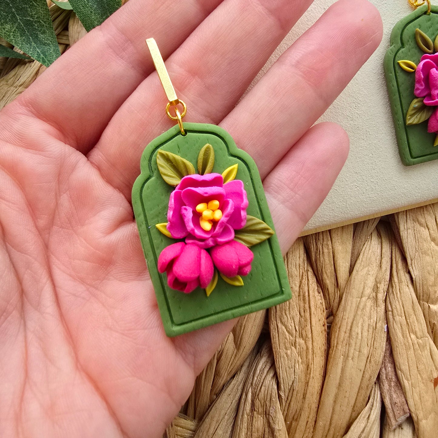 The Peony Collection - Moroccan Inspired with Gold Tone Bar Stud